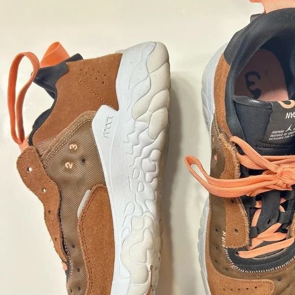 Jordan Men’s Brown and Coral Athletic Sneakers - Picture 5 of 7